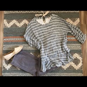 Altar'd State Sweaters - Altar’d State Striped Tiered Sweater Altar'd State Sweaters - Altar’d State Striped Tiered Sweater